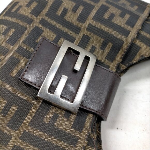 Fendi Hand Bag Brown Canvas 614-082325 - Picture 8 of 14